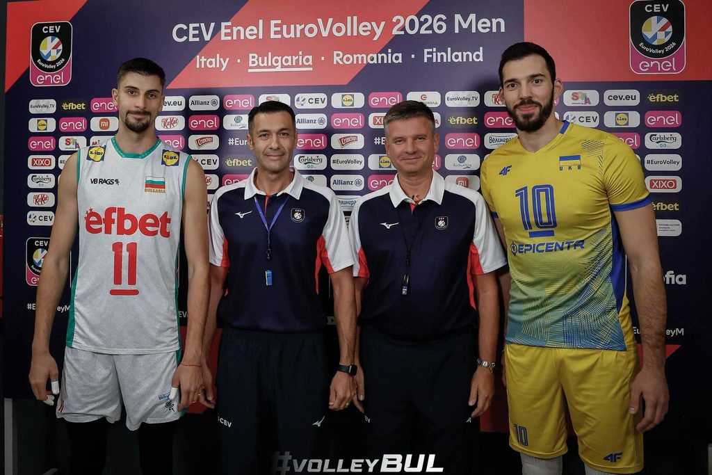 България загуби от Украйна с 1:3 на Евроволей в София