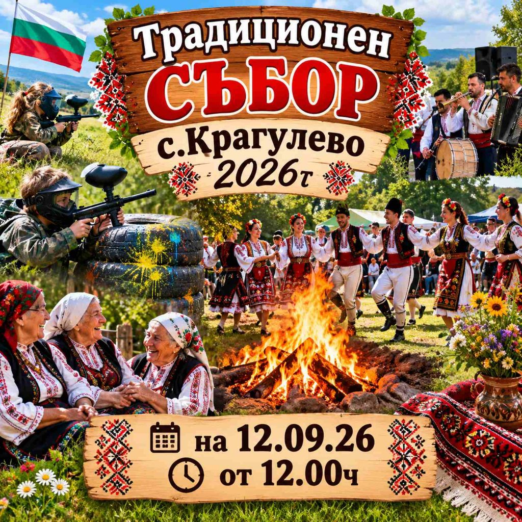 На 12 септември Крагулево отново ще оживее с български фолклор