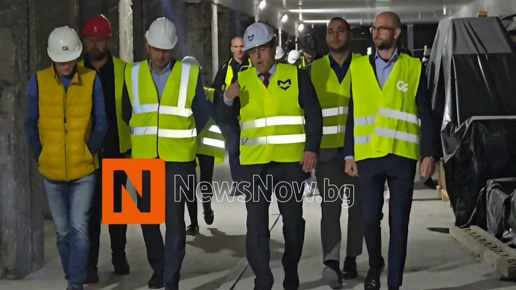 Терзиев провери изграждането на новата метростанция „Панчо Владигеров“ в „Обеля“