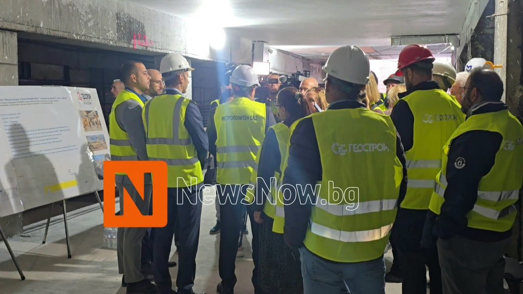 Терзиев провери изграждането на новата метростанция „Панчо Владигеров“ в „Обеля“