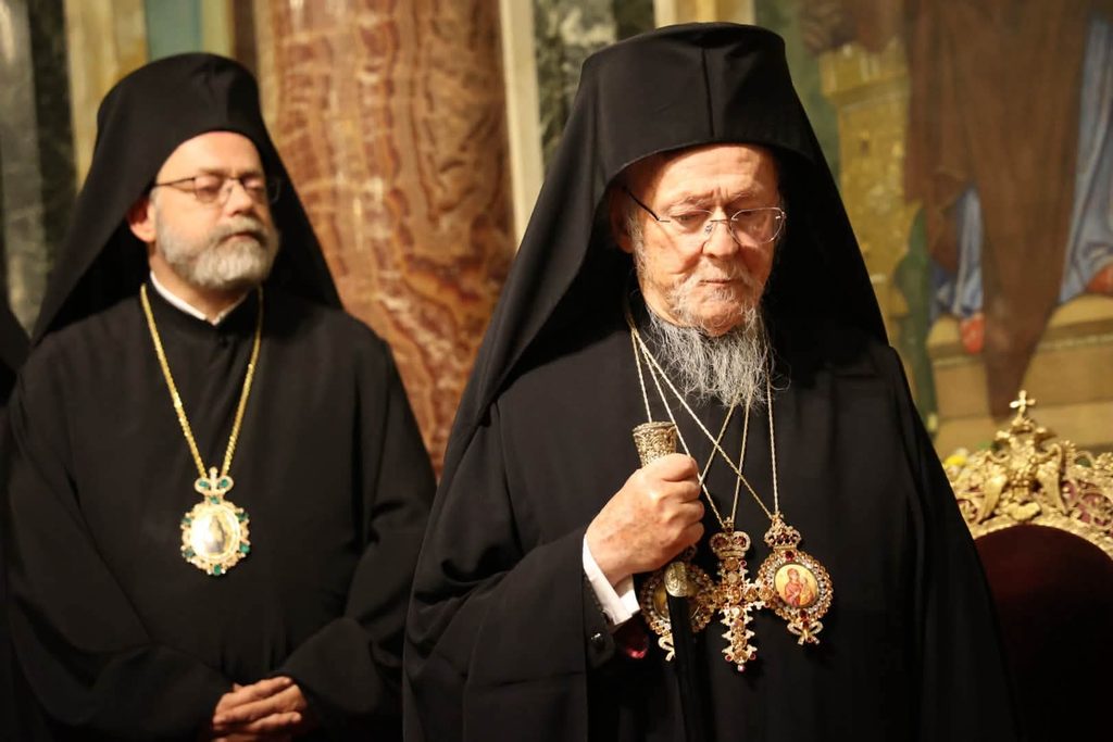 Патриарх Вартоломей и патриарх Даниил на тържествена света Литургия в Патриаршеската катедрала