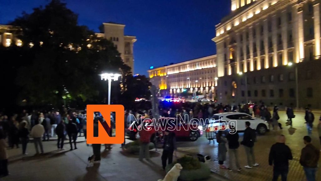 Протест срещу външната политика събра граждани пред Президентството в София