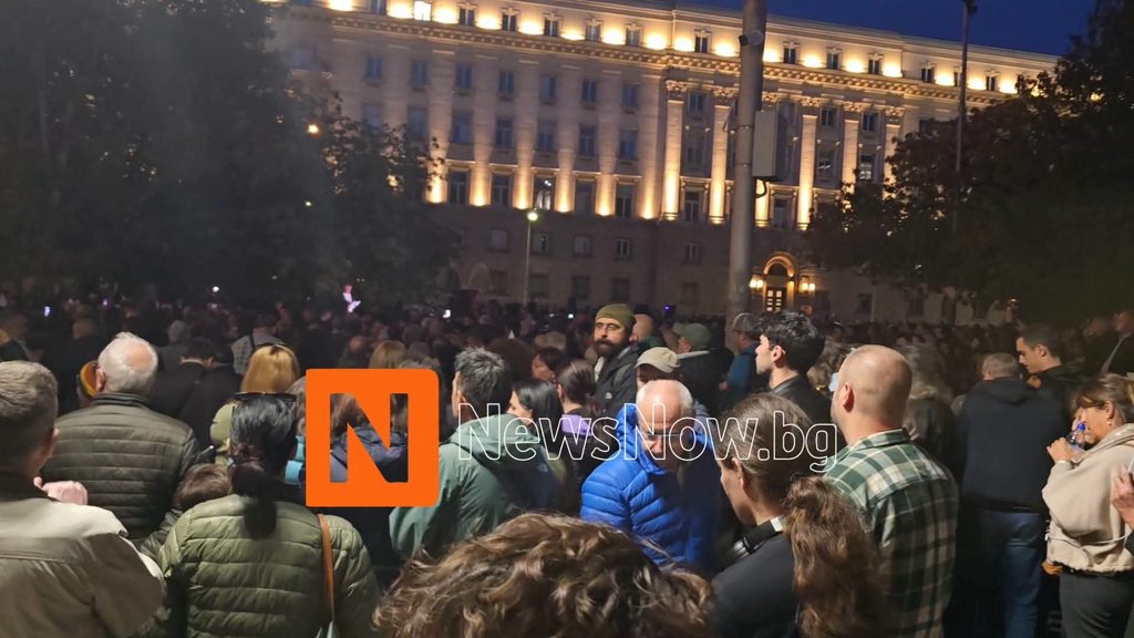 Протест срещу външната политика събра граждани пред Президентството в София